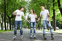 Летний сезон на лыжероллерной трассе Веснянка